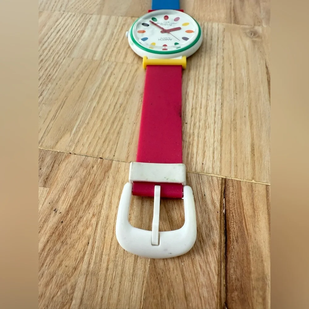 Vintage Armitron Awatch colorful color block watch NEW BATTERY